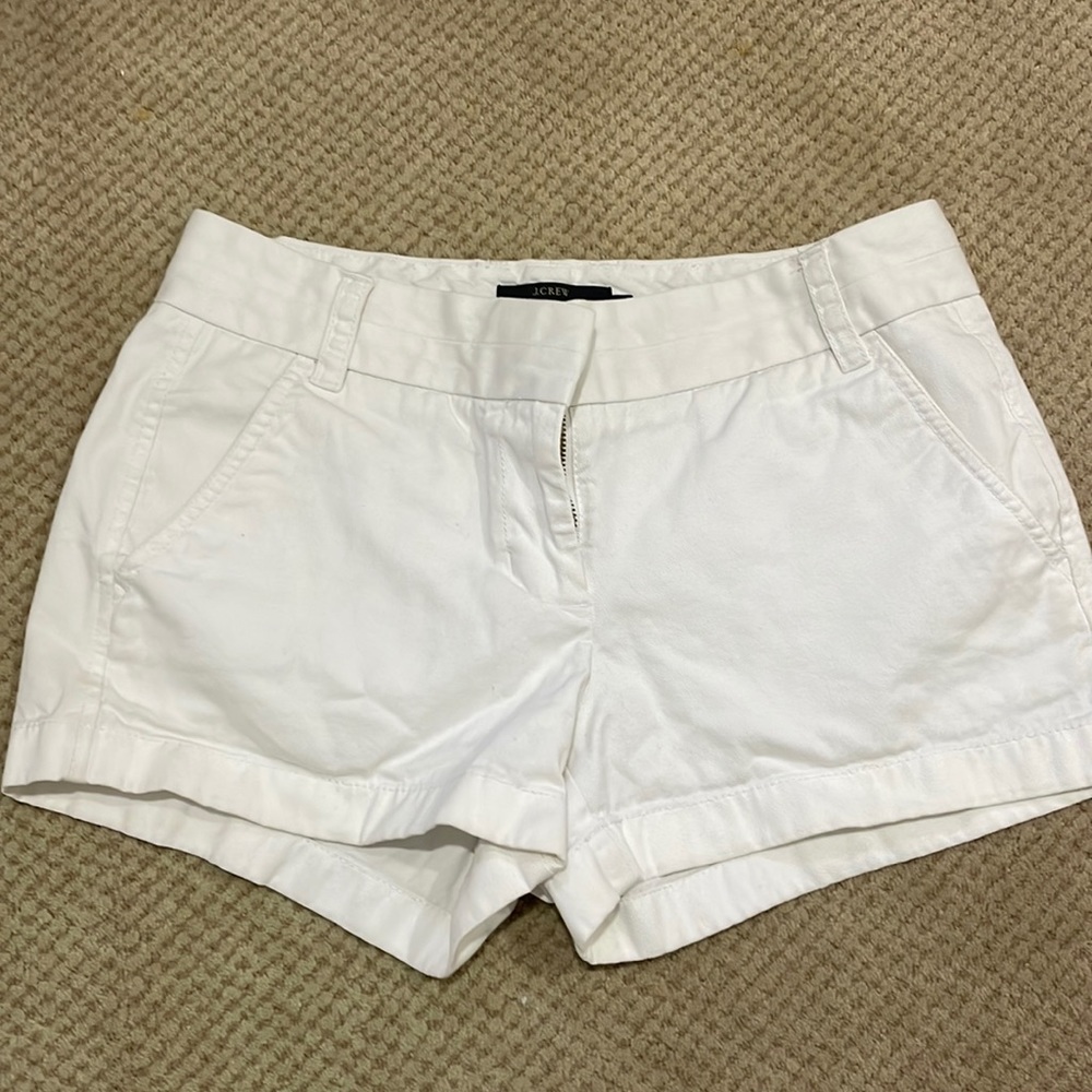 Jcrew white shorts. Size 2